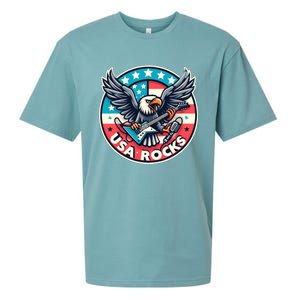 Usa Rocks Gift Sueded Cloud Jersey T-Shirt