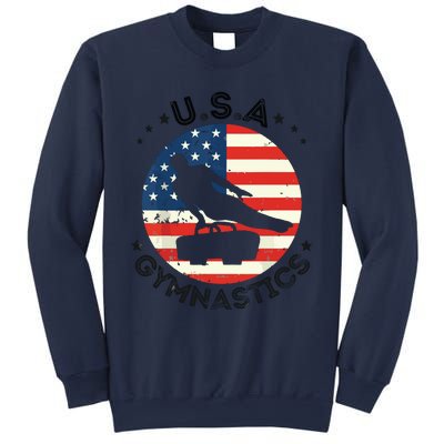 USA Retro Gymnastics Team Vintage Support USA Men Gymnastics Sweatshirt