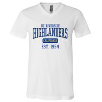 Uc Riverside Highlanders Est. Date V-Neck T-Shirt