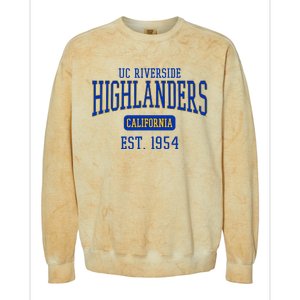 Uc Riverside Highlanders Est. Date Colorblast Crewneck Sweatshirt