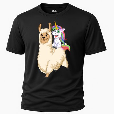 Unicorn Riding Llama Performance Shirt