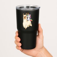 Unicorn Riding Llama Tumbler