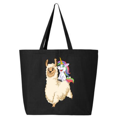Unicorn Riding Llama 25L Jumbo Tote