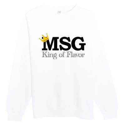 Uncle Roger Msg King Of Flavor Premium Crewneck Sweatshirt