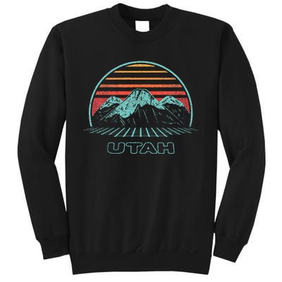 Utah Retro Mountain Hiking 80s Style Sweatshirt