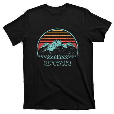 Utah Retro Mountain Hiking 80s Style T-Shirt