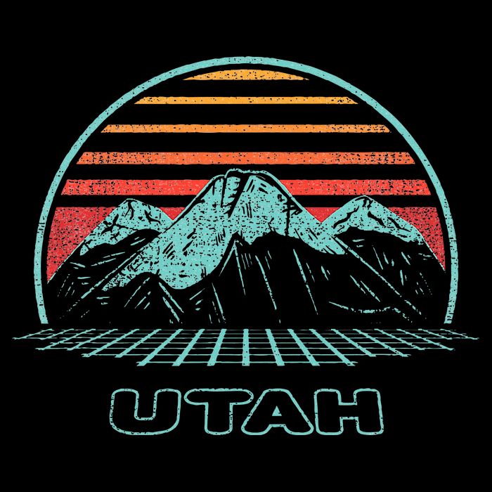 Utah Retro Mountain Hiking 80s Style Backpack