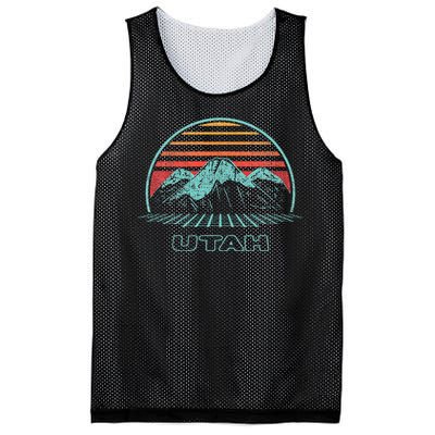 Utah Retro Mountain Hiking 80s Style Mesh Reversible Basketball Jersey Tank