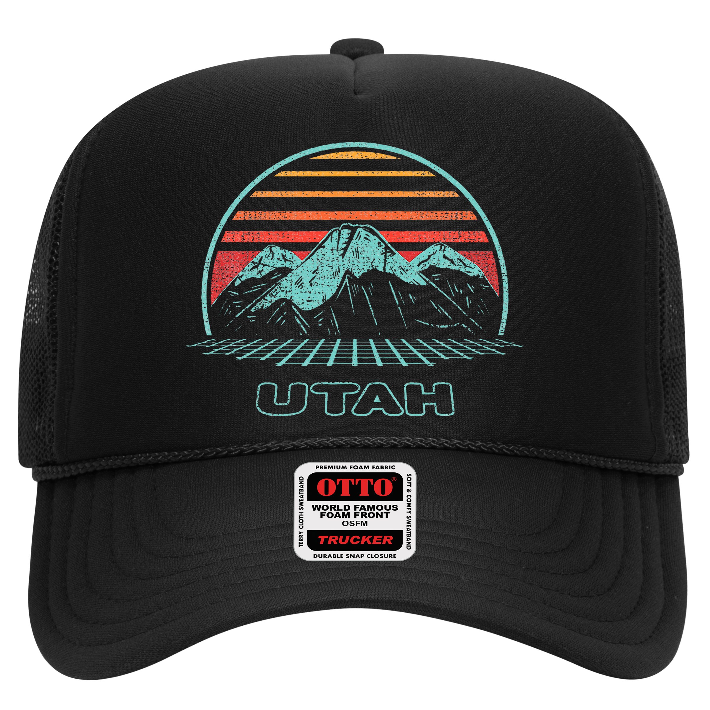 Utah Retro Mountain Hiking 80s Style Hat