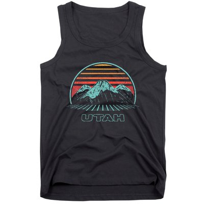 Utah Retro Mountain Hiking 80s Style Tank Top