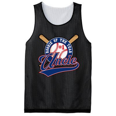 Uncle Rookie of Year 1st Birthday Baseball Theme Matching Mesh Reversible Basketball Jersey Tank