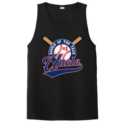 Uncle Rookie of Year 1st Birthday Baseball Theme Matching PosiCharge Competitor Tank