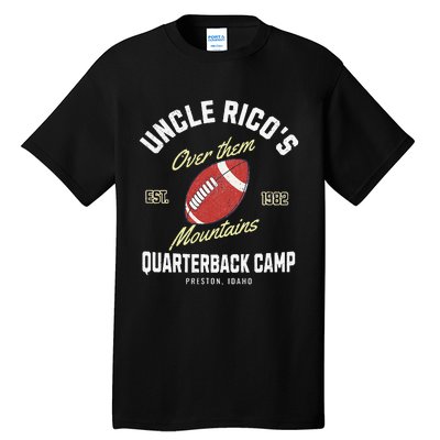 Uncle RicoS Over Them Mountains Quarterback Camp Tall T-Shirt