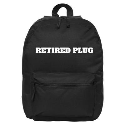 Unprofessional Retired Plug 16 in Basic Backpack