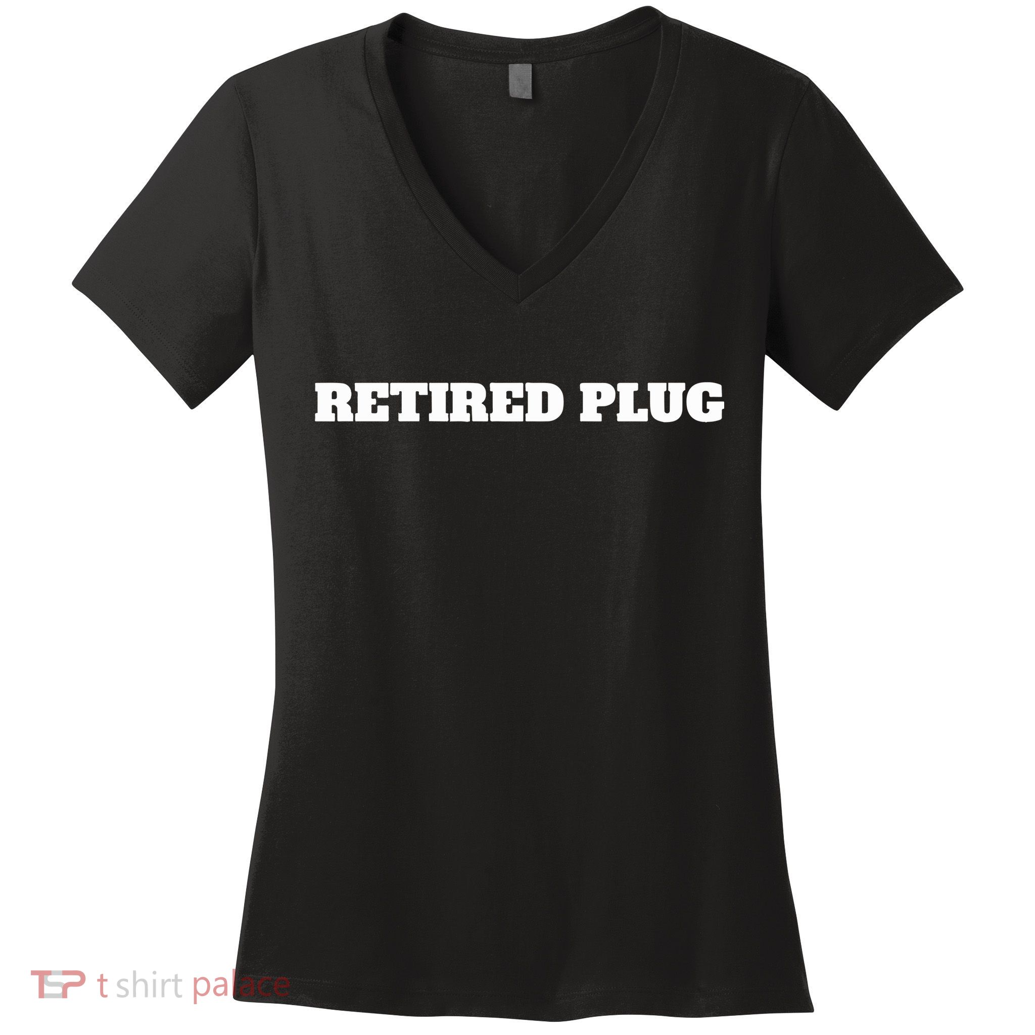 Unprofessional Retired Plug Women's V-Neck T-Shirt