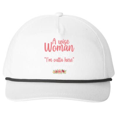 Unique Retirement Retired Grandma Mom Retire Snapback Five-Panel Rope Hat