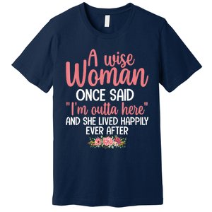 Unique Retirement Retired Grandma Mom Retire Premium T-Shirt