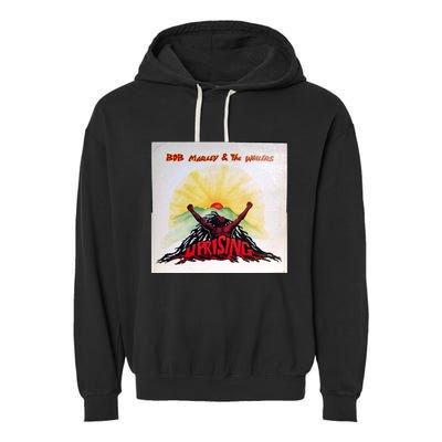 Uprising Reggae Rasta Dreadlocks Dread Garment-Dyed Fleece Hoodie