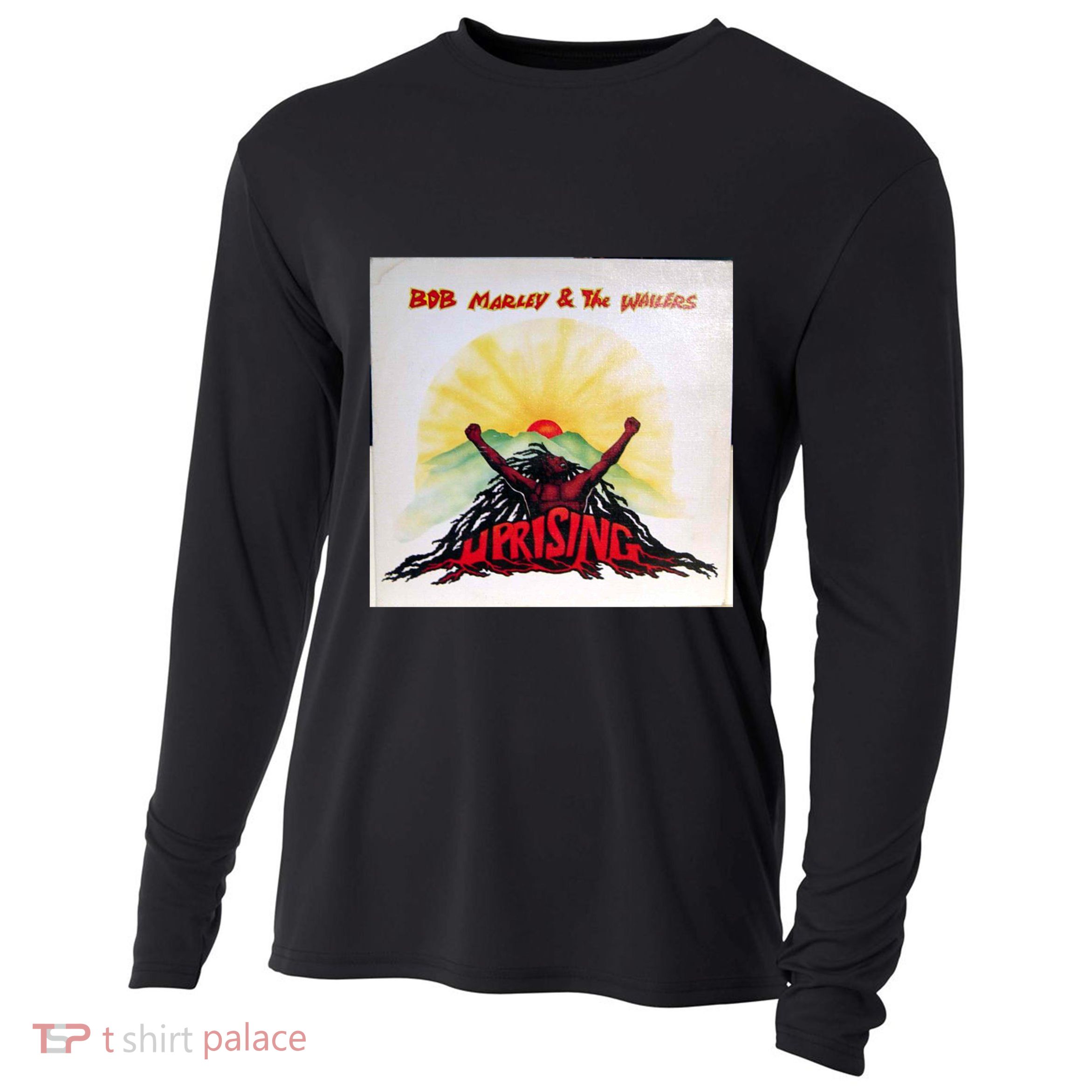 Uprising Reggae Rasta Dreadlocks Dread Cooling Performance Long Sleeve Crew