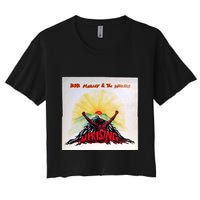 Uprising Reggae Rasta Dreadlocks Dread Women's Crop Top Tee