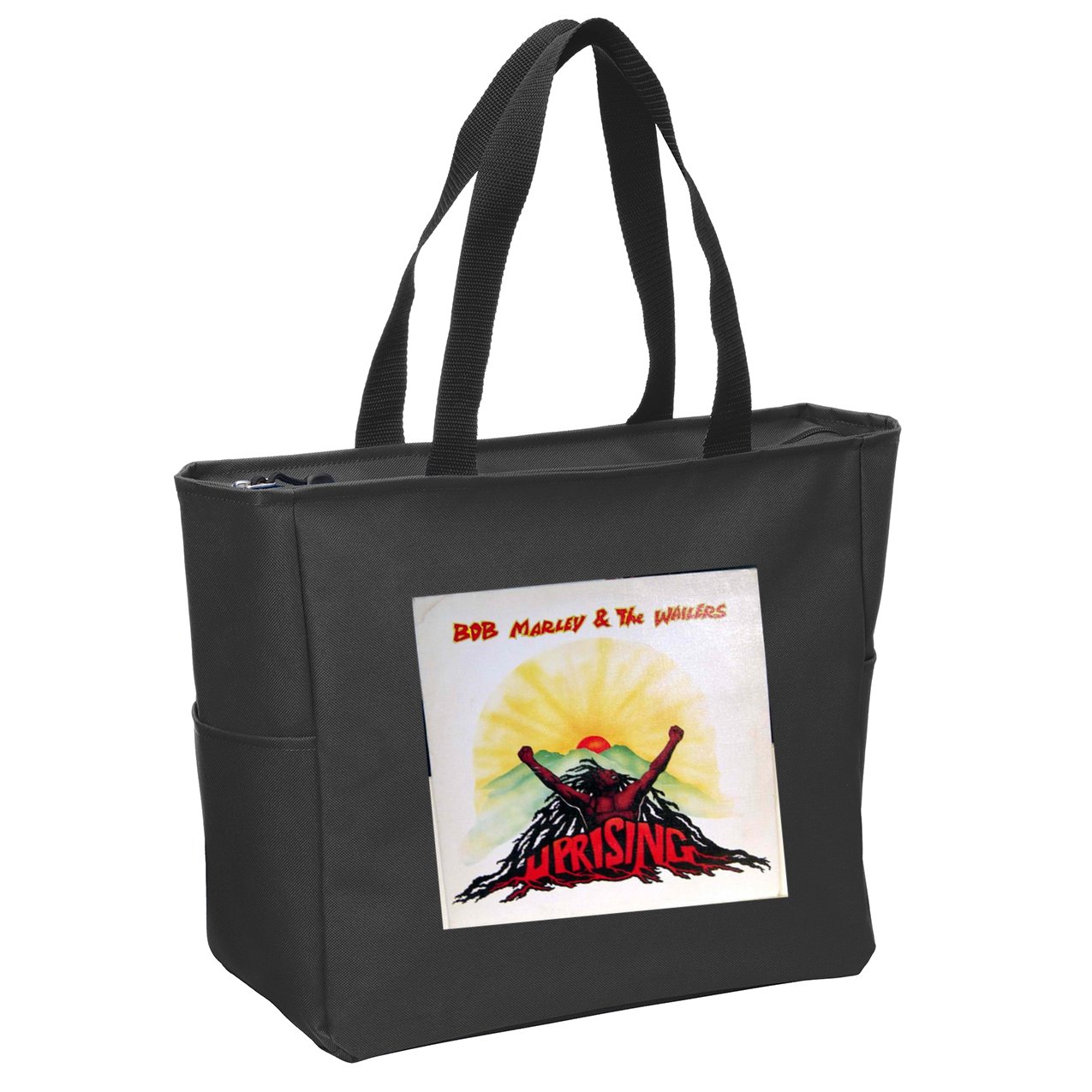 Uprising Reggae Rasta Dreadlocks Dread Zip Tote Bag