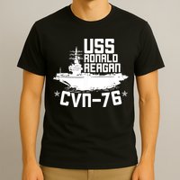 Uss Ronald Regan Cvn76 Aircraft Carrier For A Veteran T-Shirt