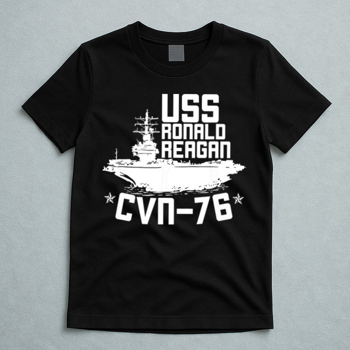 Uss Ronald Regan Cvn76 Aircraft Carrier For A Veteran T-Shirt