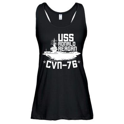 Uss Ronald Regan Cvn76 Aircraft Carrier For A Veteran Ladies Essential Flowy Tank