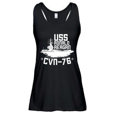 Uss Ronald Regan Cvn76 Aircraft Carrier For A Veteran Ladies Essential Flowy Tank