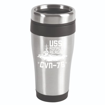 Uss Ronald Regan Cvn76 Aircraft Carrier For A Veteran 16oz Travel Tumbler