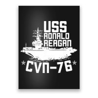 Uss Ronald Regan Cvn76 Aircraft Carrier For A Veteran Poster