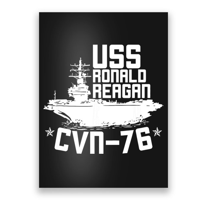 Uss Ronald Regan Cvn76 Aircraft Carrier For A Veteran Poster