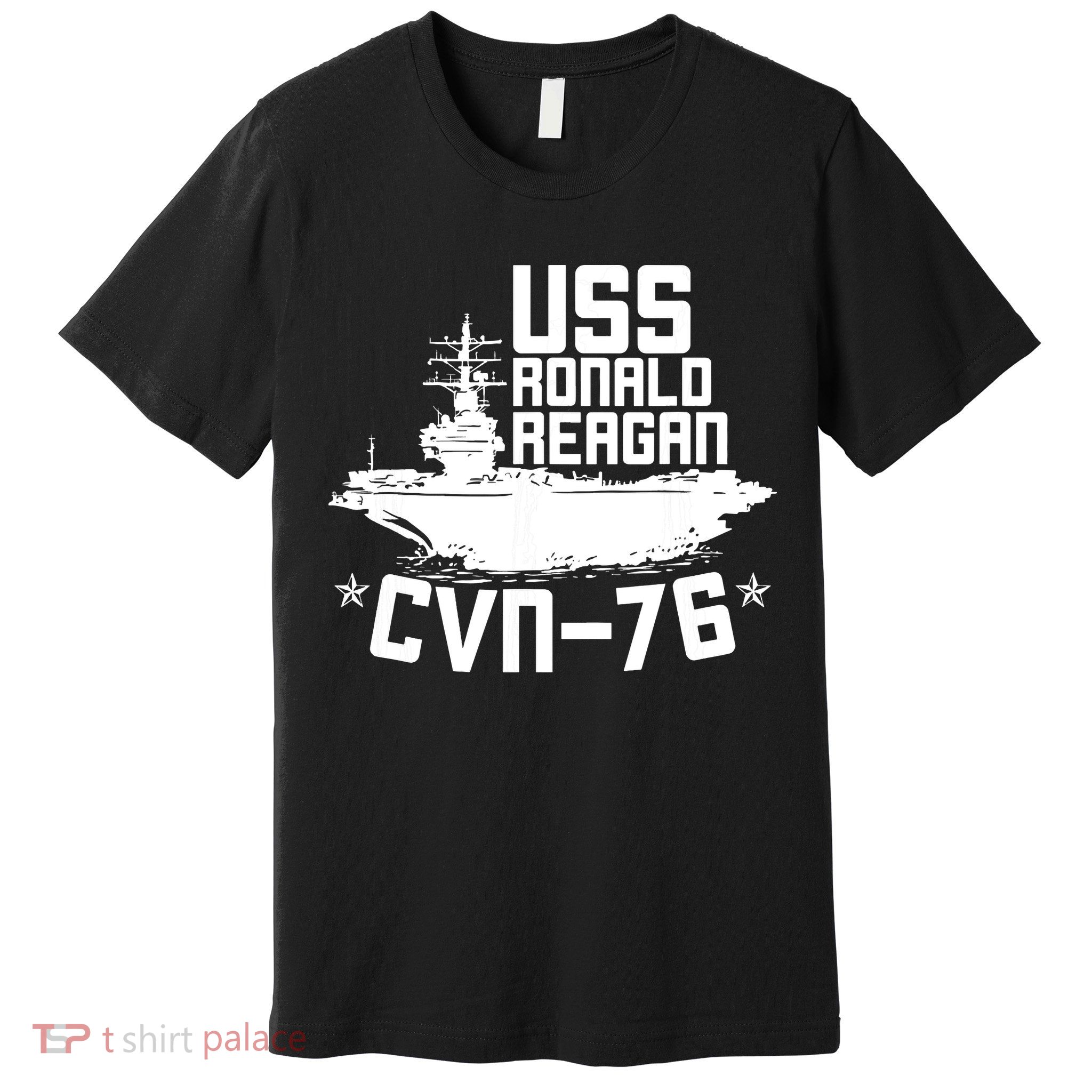 Uss Ronald Regan Cvn76 Aircraft Carrier For A Veteran Premium T-Shirt
