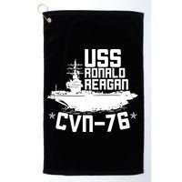 Uss Ronald Regan Cvn76 Aircraft Carrier For A Veteran Golf Towel