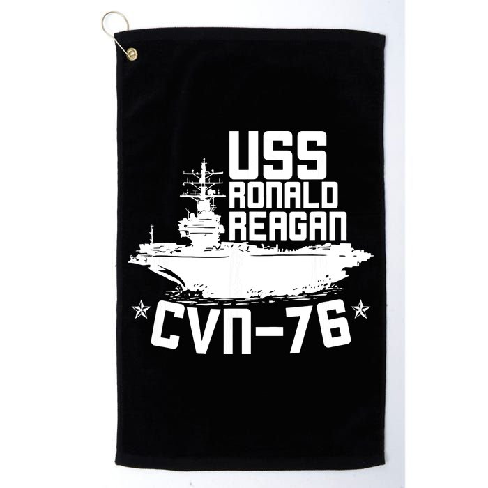 Uss Ronald Regan Cvn76 Aircraft Carrier For A Veteran Golf Towel