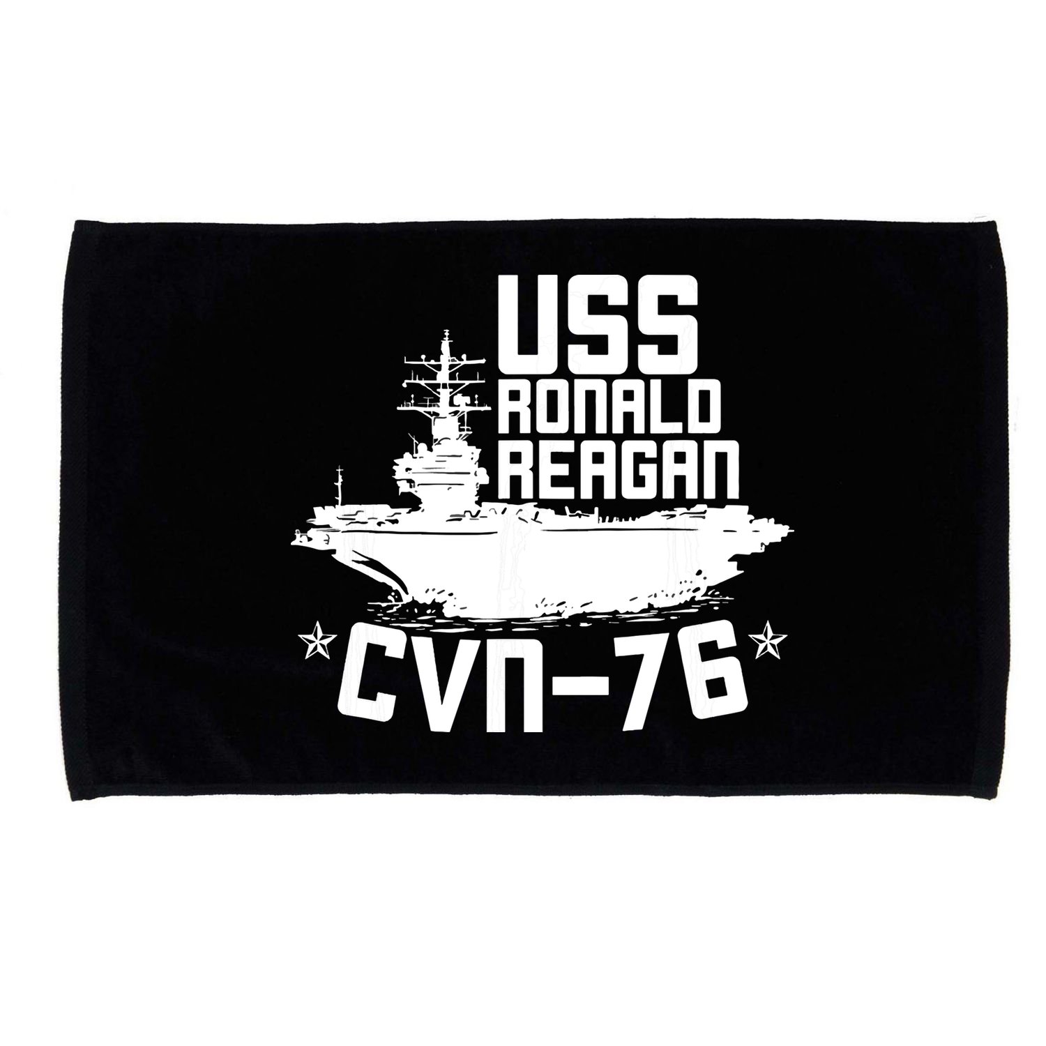 Uss Ronald Regan Cvn76 Aircraft Carrier For A Veteran Microfiber Hand Towel