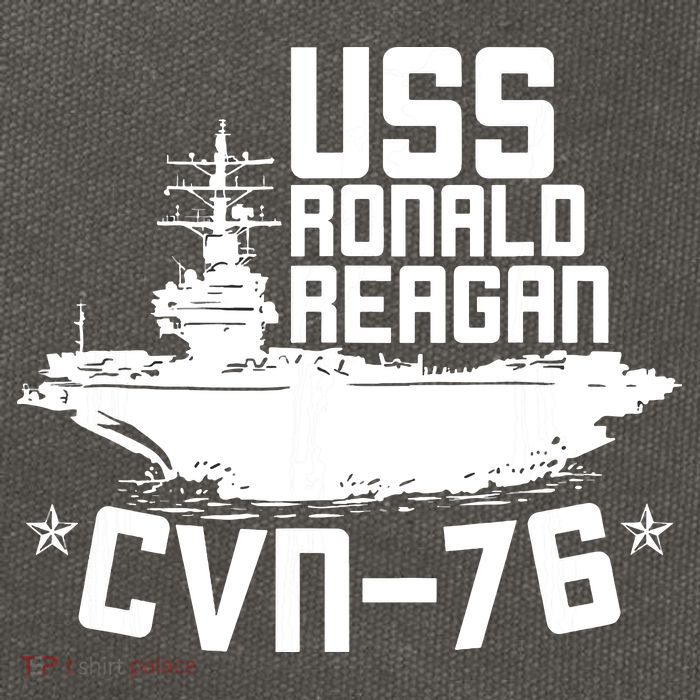 Uss Ronald Regan Cvn76 Aircraft Carrier For A Veteran Cotton Canvas Backpack