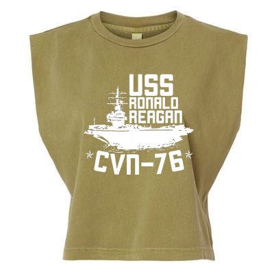 Uss Ronald Regan Cvn76 Aircraft Carrier For A Veteran Garment-Dyed Women's Muscle Tee