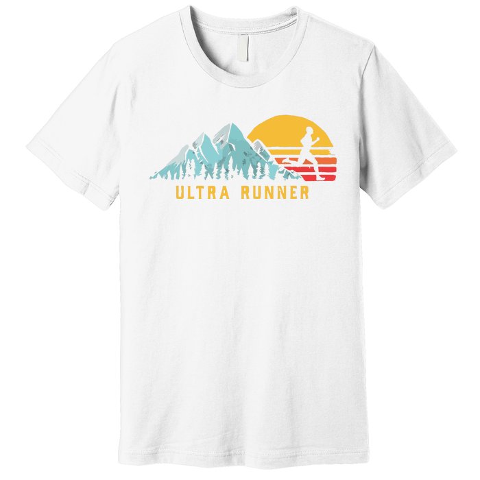 Ultra Runner Retro Style Vintage UltraMarathon Premium T-Shirt