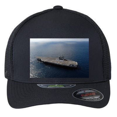 Uss Ronald Reagan Flexfit Unipanel Trucker Cap