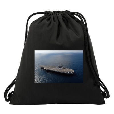 Uss Ronald Reagan Drawstring Bag