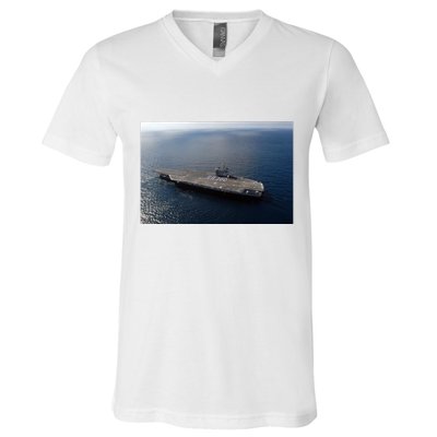 Uss Ronald Reagan V-Neck T-Shirt