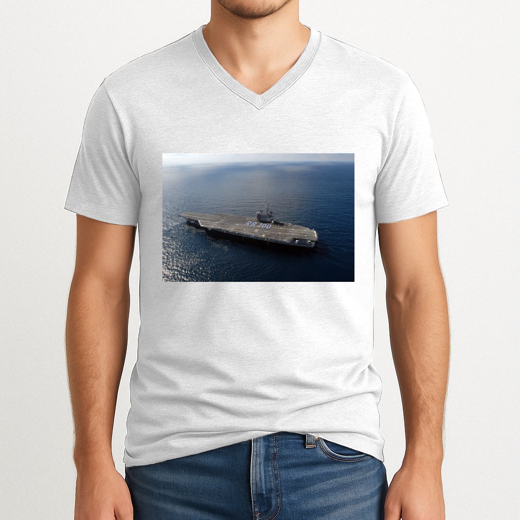 Uss Ronald Reagan V-Neck T-Shirt