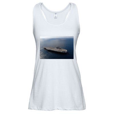 Uss Ronald Reagan Ladies Essential Flowy Tank