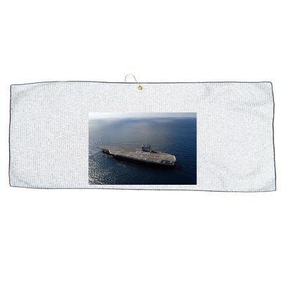 Uss Ronald Reagan Large Microfiber Waffle Golf Towel