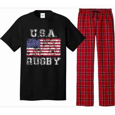 USA Rugby Shirts For Men Women Kids American Flag Pajama Set