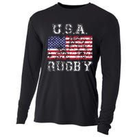 USA Rugby Shirts For Men Women Kids American Flag Cooling Performance Long Sleeve Crew