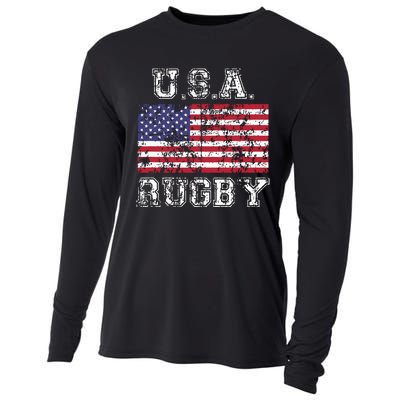 USA Rugby Shirts For Men Women Kids American Flag Cooling Performance Long Sleeve Crew