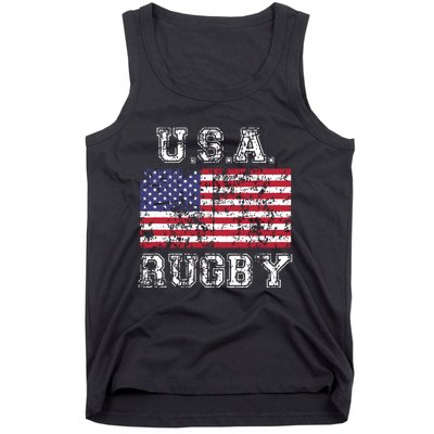 USA Rugby Shirts For Men Women Kids American Flag Tank Top