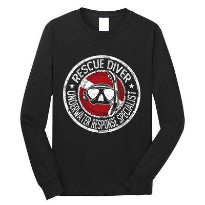 Underwater Response Sprcialist Under Water Rescue Diver Long Sleeve Shirt